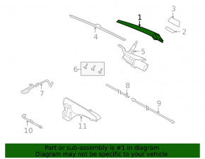 Rear wiper arm BMW X5 E70 07-13