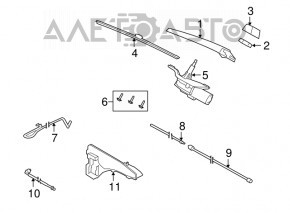 Rear wiper arm BMW X5 E70 07-13