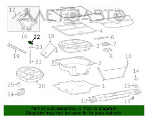 Spare Tire Mount Chrysler 200 15-17