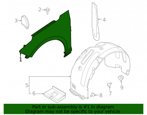 Front right wing Kia K5 21-