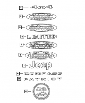 PATRIOT Emblem Front Left Door Jeep Patriot 11-17