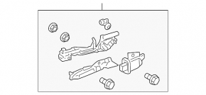 Front Left Door Handle Mechanism Lexus GS300 GS350 GS430 GS450h 06-11