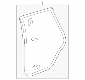 Rear left door seal for 07-13 Acura MDX