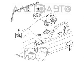 Airbag passenger in the dashboard Lexus IS200 IS300 99- rusty pyropatron