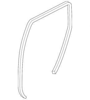 Door seal rear left Nissan Versa Note 13-19