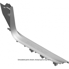 Chevrolet Equinox 18-24 black front left door sill plate, scratches