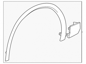 Front right arch lining Acura ZDX 24-26 black