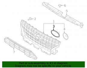 Hyundai Venue 20-25 grille emblem