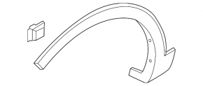 Front right fender arch trim for Kia Sorento 16-20