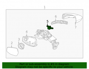 Left side mirror camera for Kia Sportage 23-26