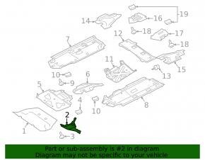 Front bumper protection right Porsche Cayenne 24-26