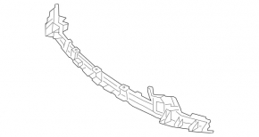 Front bumper bracket, central upper, Mercedes W213 E 21-23