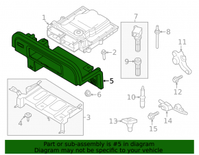 ECU bracket Ford Edge 19-24 2.0T plastic