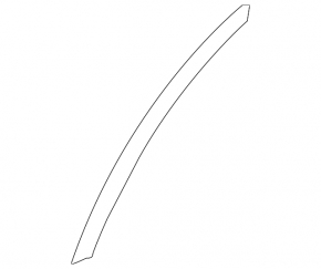 Rear right fender arch trim for Land Rover Discovery 17-23, door structure
