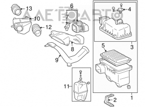 Toyota Sienna 04-10 Air Filter Housing Upper Cover