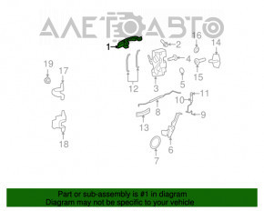 Door handle outer rear right Chrysler 200 11-14
