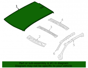 Metal roof for Volvo XC40 19-25 without panoramic windows