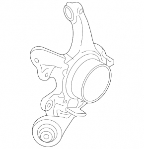 Trunnion with hub rear left BMW 3 F30 12-18 with protection, RWD