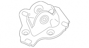 Rear left trunnion bracket BMW X1 F48 16-22