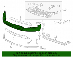 Front Bumper Lip Chevrolet Trax 17-20