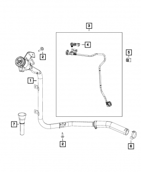 Fuel filler neck Fiat 500L 14- 1.4T