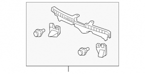 Front Bumper Center Bracket for Honda Crosstour 2013-15
