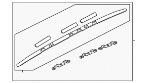 Roof rails Nissan Murano z52 15- chrome