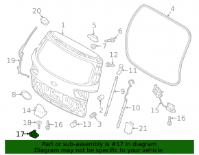 Tailgate lock hook Kia Seltos 21-23