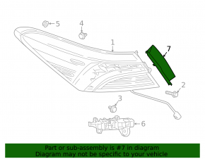 Right headlight trim Toyota Camry v70 21-24
