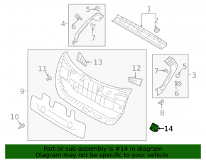 Inner tailgate handle Hyundai Kona 18-23