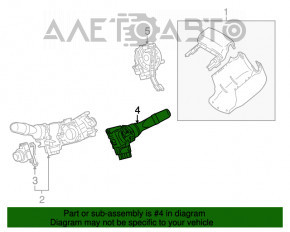 Right steering column switch for Lexus RX350 RX450h 10-15