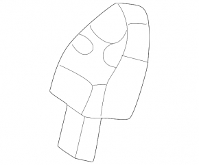 Rear left airbag sensor for Lexus CT200h 15-17