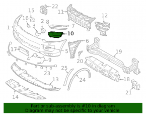 Brake cooling duct left Porsche Cayenne 958 15-18