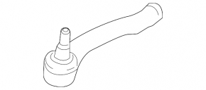 Steering tip right Porsche Panamera 10-16