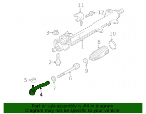 Steering tip right Porsche Panamera 10-16