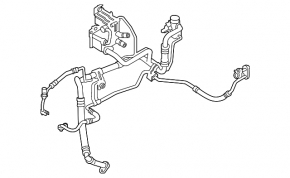 Kia EV6 22-24 RWD A/C system cooler assembly with valves and pipes