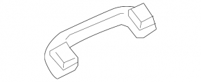 Ceiling handle front left Mercedes GLS-class X166 13-19 gray