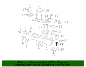 Cigarette lighter center console Mercedes GLA 14-20 rear