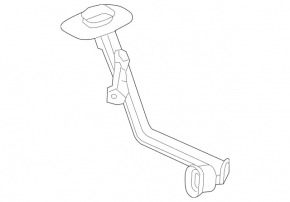 Washer reservoir neck for Mercedes C-class W205 15-21 with cap