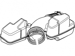 Air duct with resonator Ford Explorer 11-19