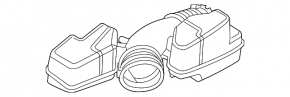 Air duct with resonator Ford Explorer 11-19