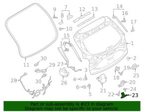 Mazda CX-5 17-24 trunk lock hook