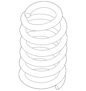 Rear spring left Ford Flex 13-19 FWD