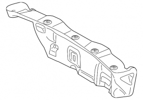 Lincoln MKZ 17-20 black power trunk lid trim