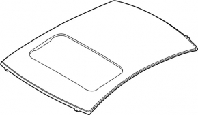 Roof metal Infiniti Q50 14-20 under the hatch, sawed off