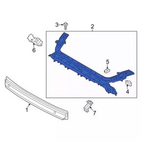 TV bar upper Ford Mustang mk6 18-rest