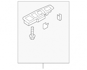 Lincoln Corsair 20-26 Front Left Window Regulator Trim