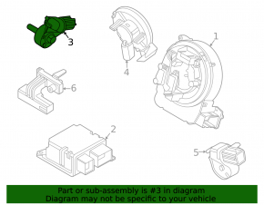 Airbag Sensor Front Left Ford Mustang Mach-E 21-23