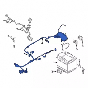Negative terminal Ford Escape MK4 20-22 hybrid with sensor