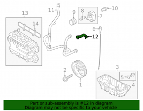 Upper cooling pipe Ford Escape MK4 23- 1.5T